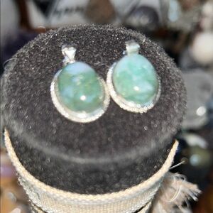 2026 Special 🌹🌹- Elegant Silver and Moss Agate Pendant - Price for 1